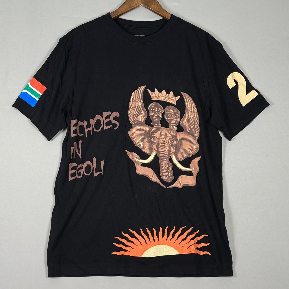 Travis Scott Circus Maximus Tour Shirt Mens Medium Black NWOT South Africa Egoli